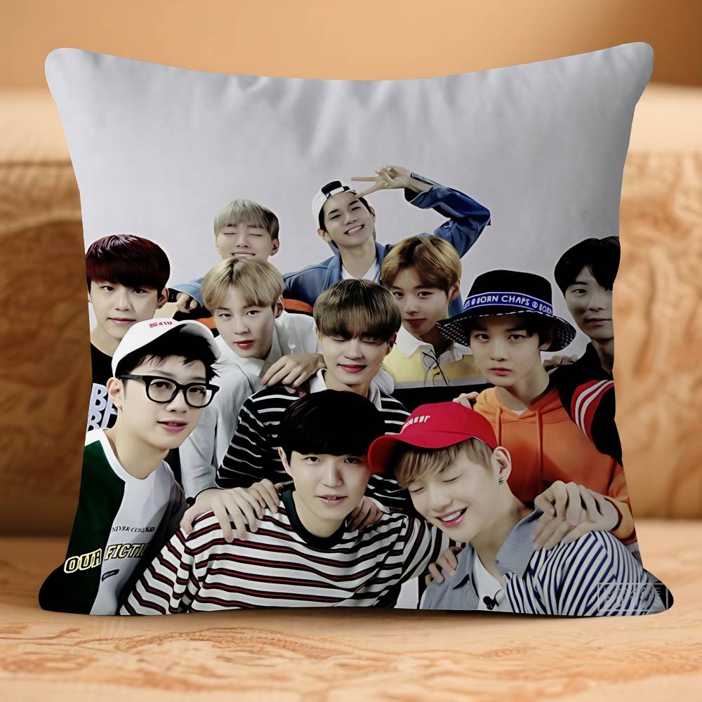 Kpop W-Wan-na One Pillow Anime Pillow Sofa Bed Head Pillow Cover Cushion Cover 45x45 Cm Fashion