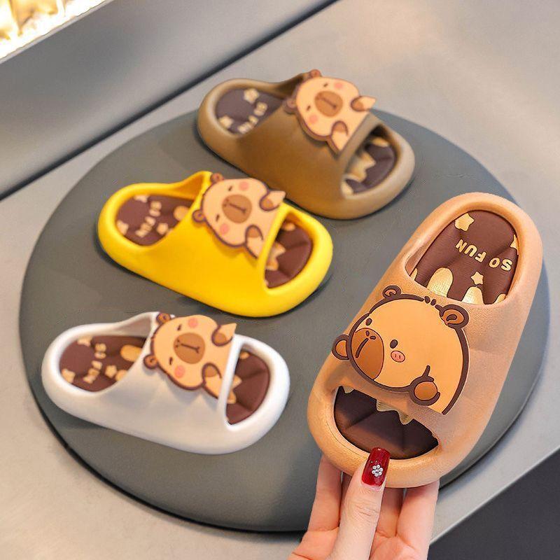 Kids Flip Flops With Perforated Ventilation And Nonslip Sole For Home Bathroom Use