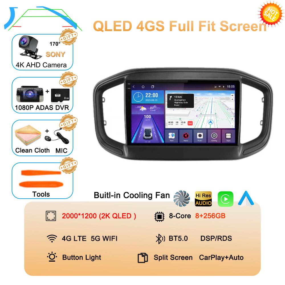 Android 14 Auto Carplay For Fiat Strada 2020 2021 2022 Car Radio Multimedia Video Player GPS Navigation Stereo 360 Camera WIFI