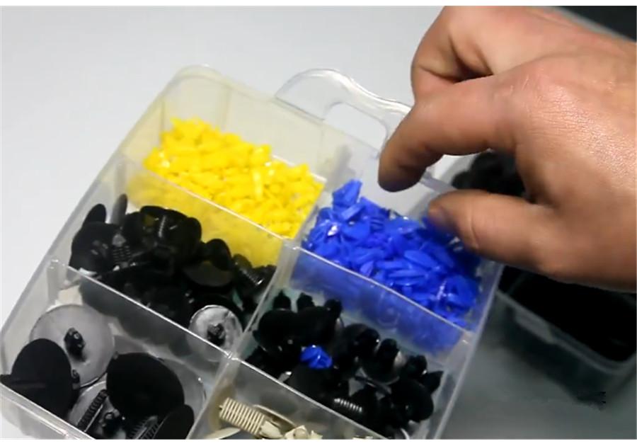 650Pcs Boxed Mixed 22 Sizes Car Door Bumper Panel Fender Retainer Push Rivet Fas