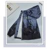 Boys Kids Gradient Hooded Windbreaker Jacket Children Casual Spring Outerwear