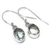 Natural Green Amethyst Gemstone 925 Solid Sterling Silver Gift Earring 1" E0m86