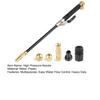 High Pressure Hose Nozzle, Heavy Duty Garden Hose Nozzle, Pressure Washer Attachment Booster Nozzle for Cat Washing Driveways Patio Cleaning