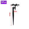 4/5/6/7 Multi-Nozzle Misting Sprinkler Kit 1/2" Male/Female Thread Sprayer 3/5mm Interface Ground Rod Anti-drip Device Sprinkler