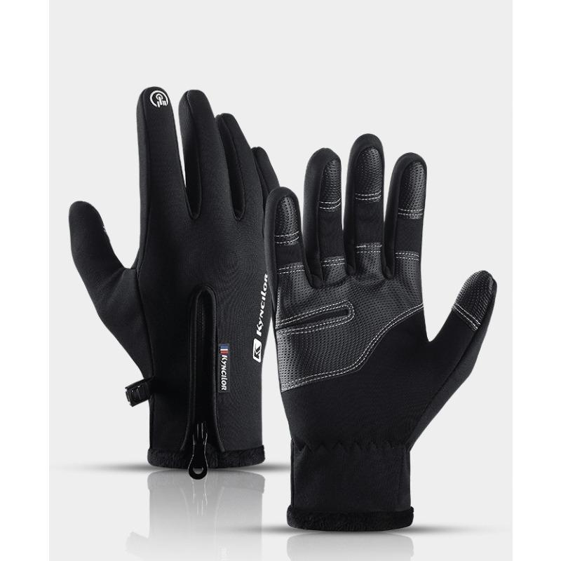 Cycling Outdoor Sports Fleece Warm Men's and Women's Touch Screen Non-slip Motorcycle Bicycle Fishing Gloves
