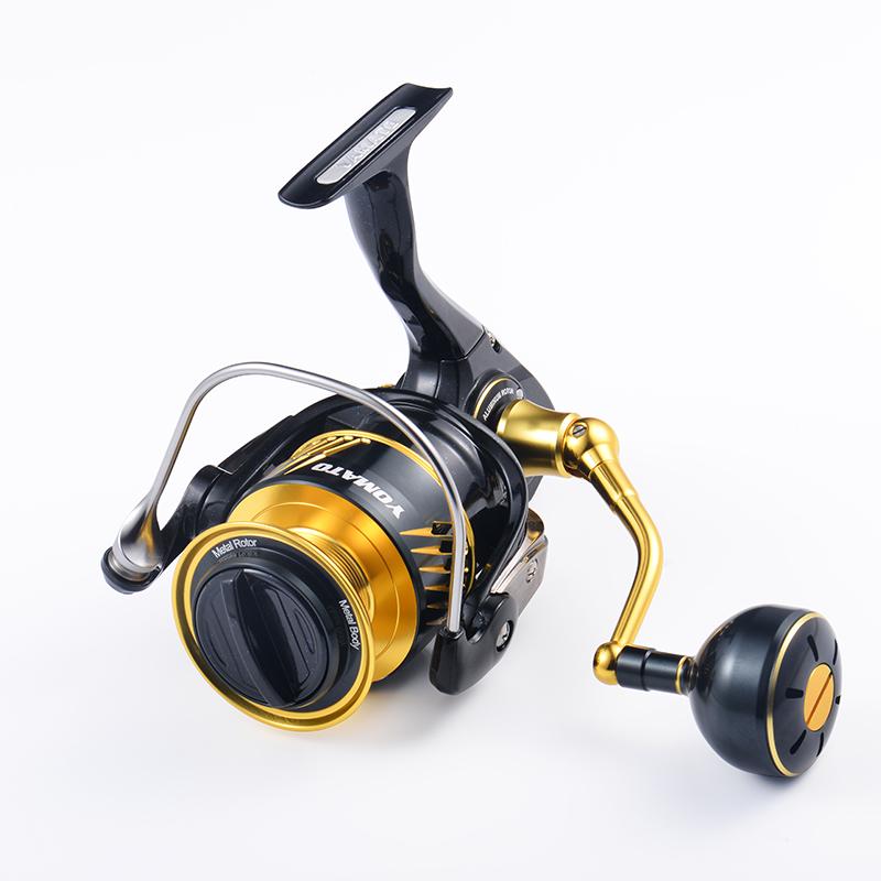 New Metal Fishing Reel 6000 8000 10000 12BB Alloy Body 25kg Max Drag Sea Spinning Fishing Reels 8000 Series чёрный