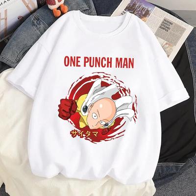 Anime One Punch Man Hero Saitama Oppai Printed Tshirt Summer Women Casual Short Sleeves Streetwear T-shirts Harajuku Tees Tops