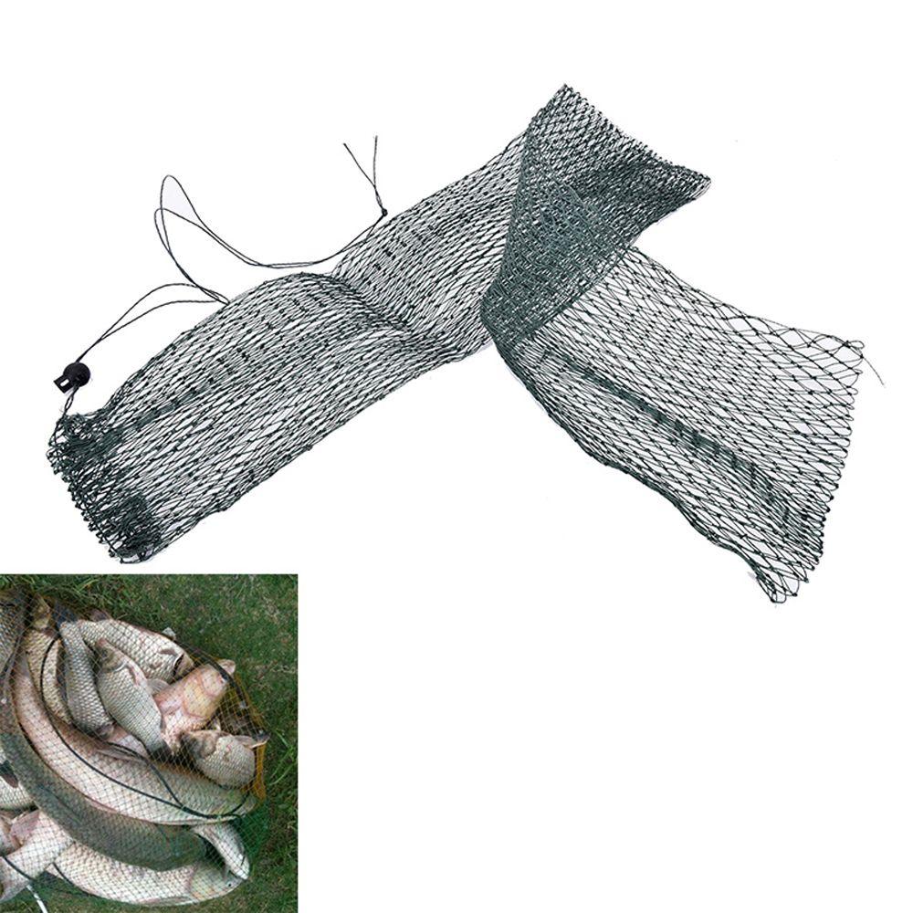 Nylon Foldable Tool Dip Drift Shrimping Net Fishing Cage Minnow Mesh Fishing Bait Trap Fishing Net