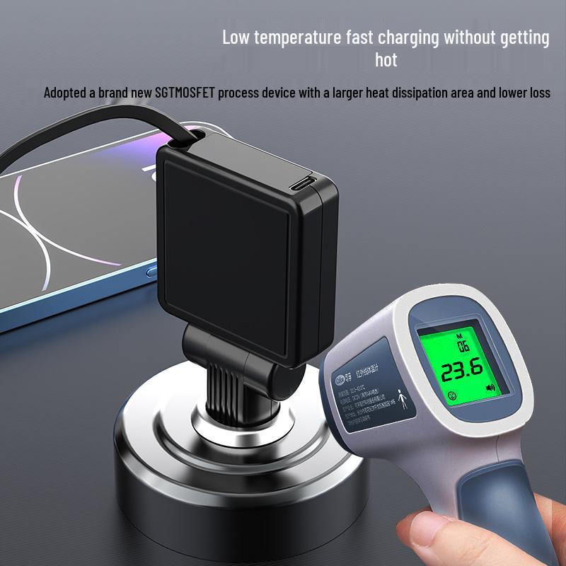 Retractable Car Charger: Foldable, Fast TYPE-C Charging for Mobile Phones