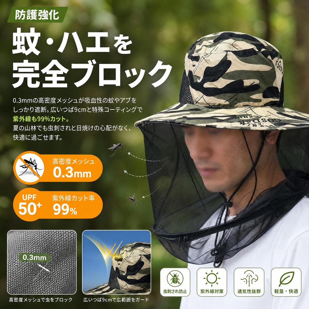 [YUANXINWL] Insect Repellent Net, Hat, Insect Repellent Net, Grass Mowing,