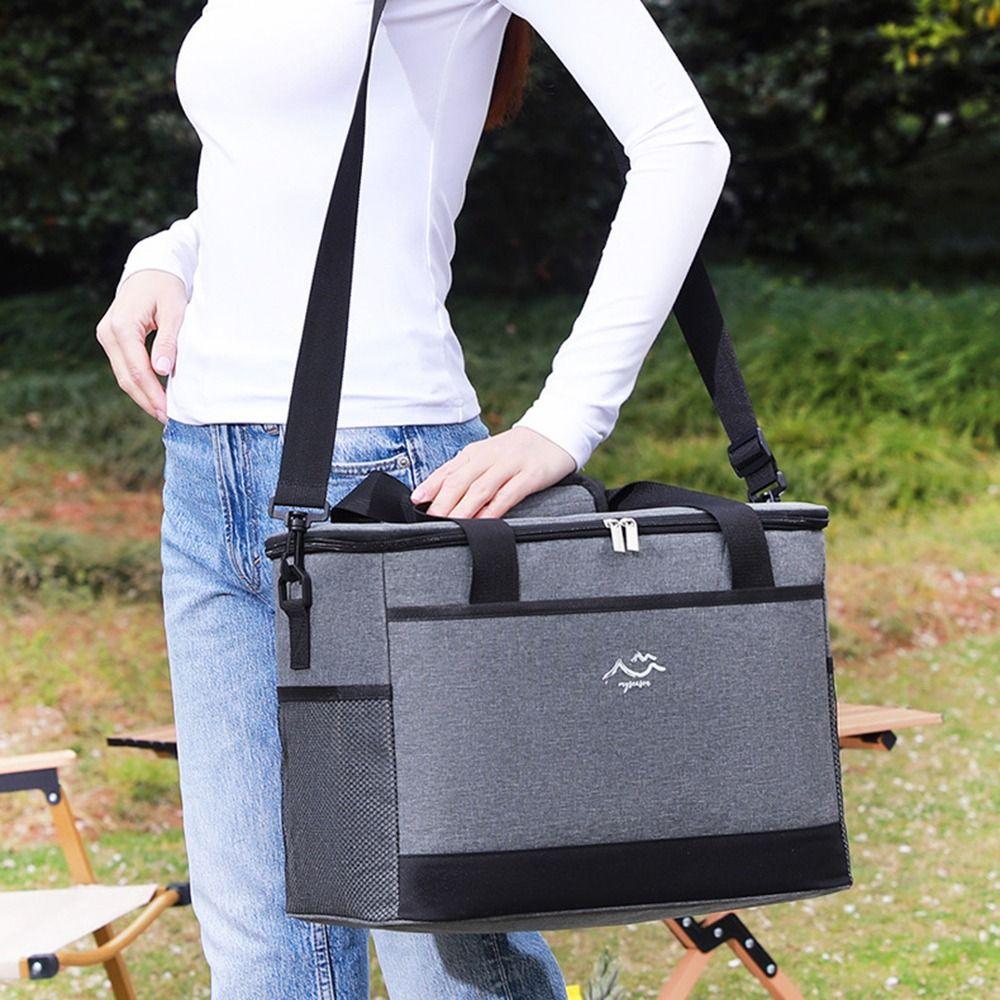Waterproof Picnic Bag 26L Insulated Tote Bag Durable Thermal Lunch Case  Family Activities