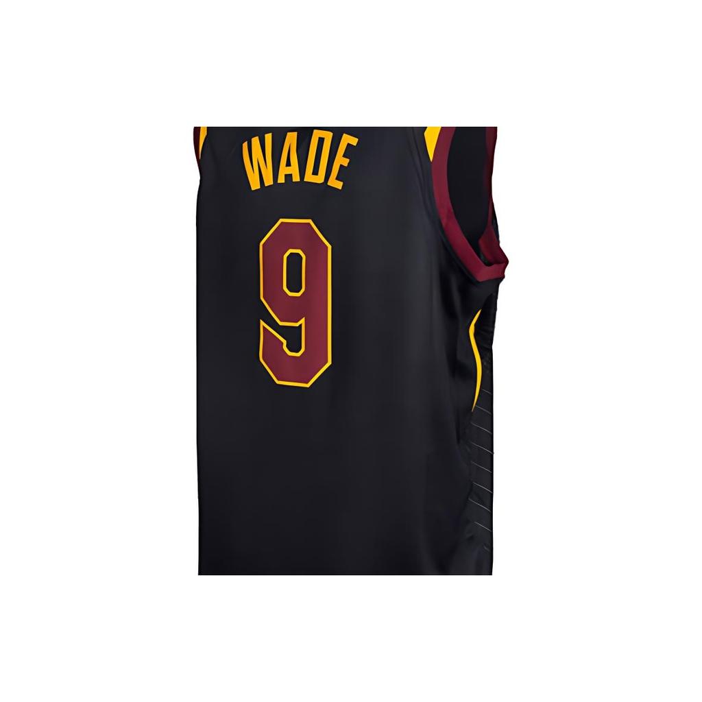 Nike NBA Dwyane Wade Cleveland Cavaliers No. 9 Fan Edition Loose-Fit Jersey Men Jersey Black 877201-017