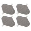 4PCS Washable Feminine Pads Gray Graphene Leakproof Breathable Reusable Sanitary Pads for Women M