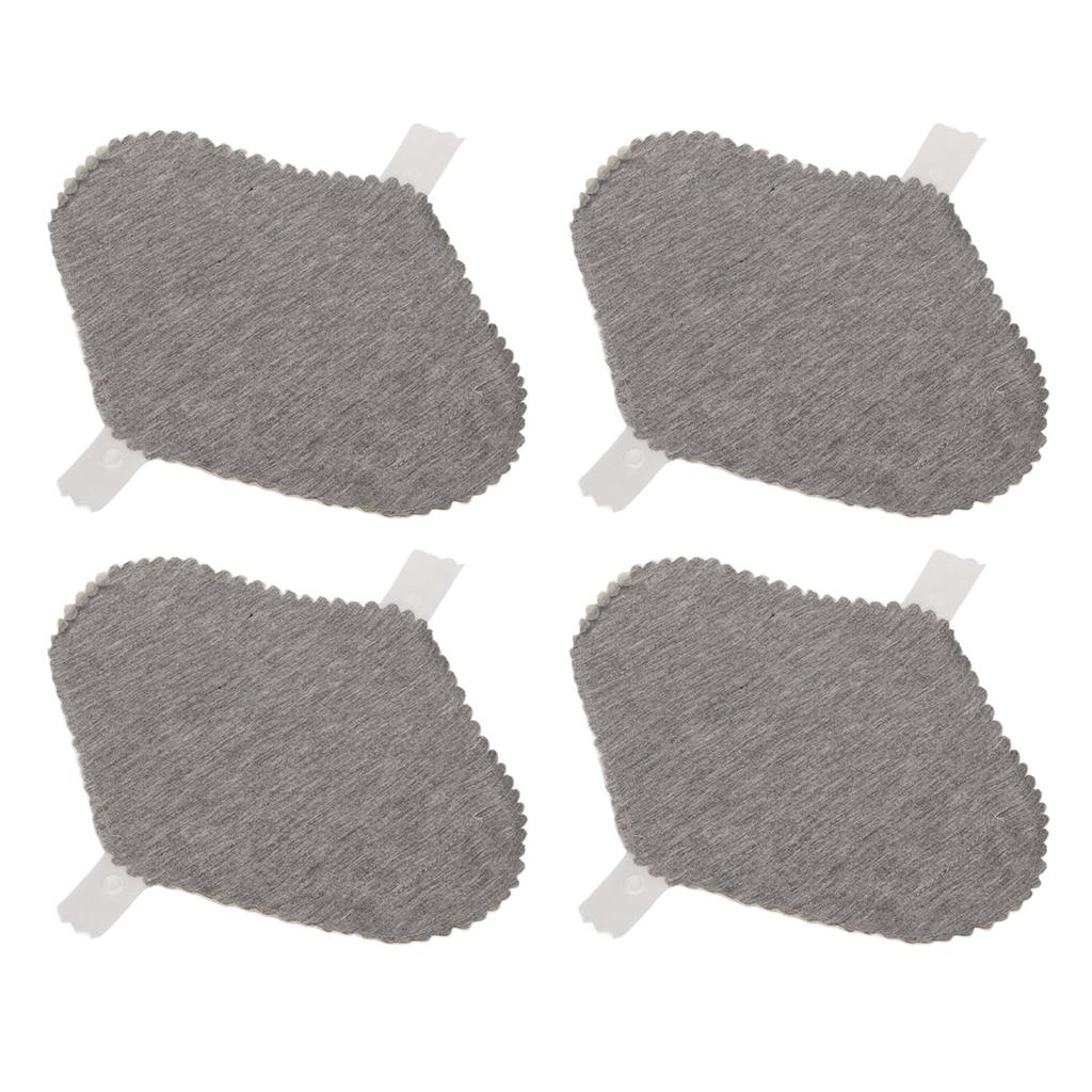 4PCS Washable Feminine Pads Gray Graphene Leakproof Breathable Reusable Sanitary Pads for Women M