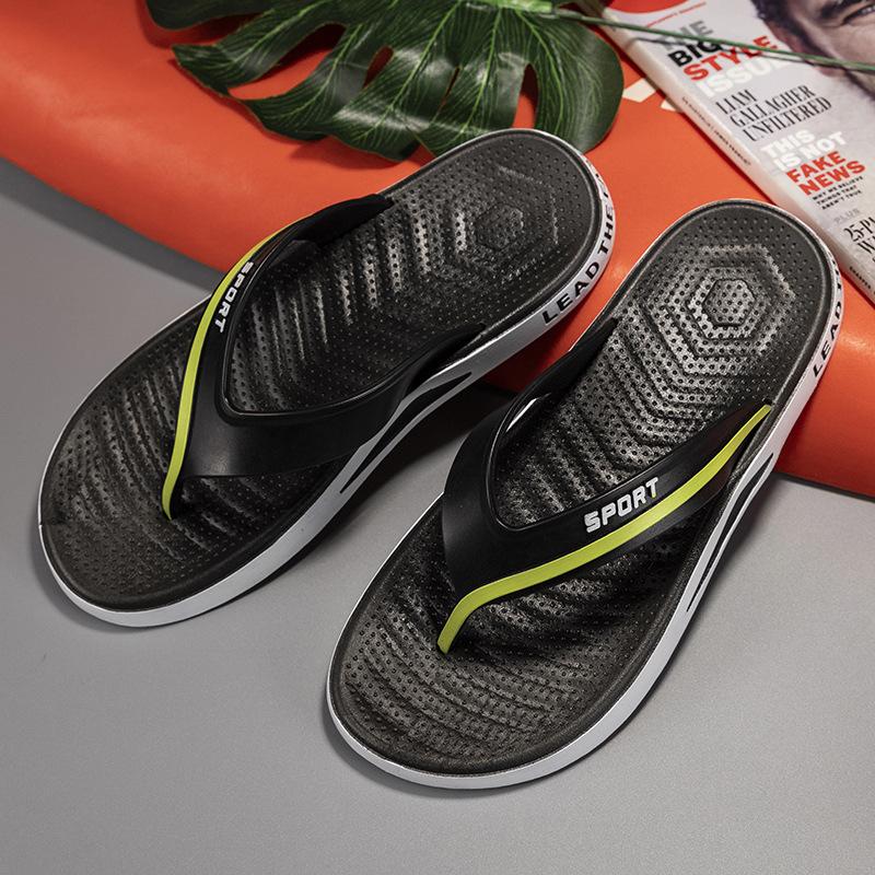 

Новые простые шлепанцы мужские нескользящие повседневные шлепанцы для отдыха на открытом воздухе мужские модные классные тапочки в наличии 44/45 чёрный