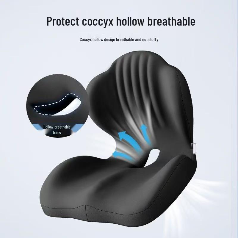 Ergonomic Memory Foam Chair with Lumbar Support for Posture Correction and Pressure Relief