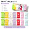 14PCS Disposable Compressed Face Towels Portable Travel Cleansing Towels Individually Wrapped