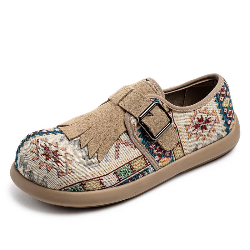 

Large size fashion canvas single shoes outdoor trend color matching fisherman shoes men s retro one-pedal lazy shoes 39