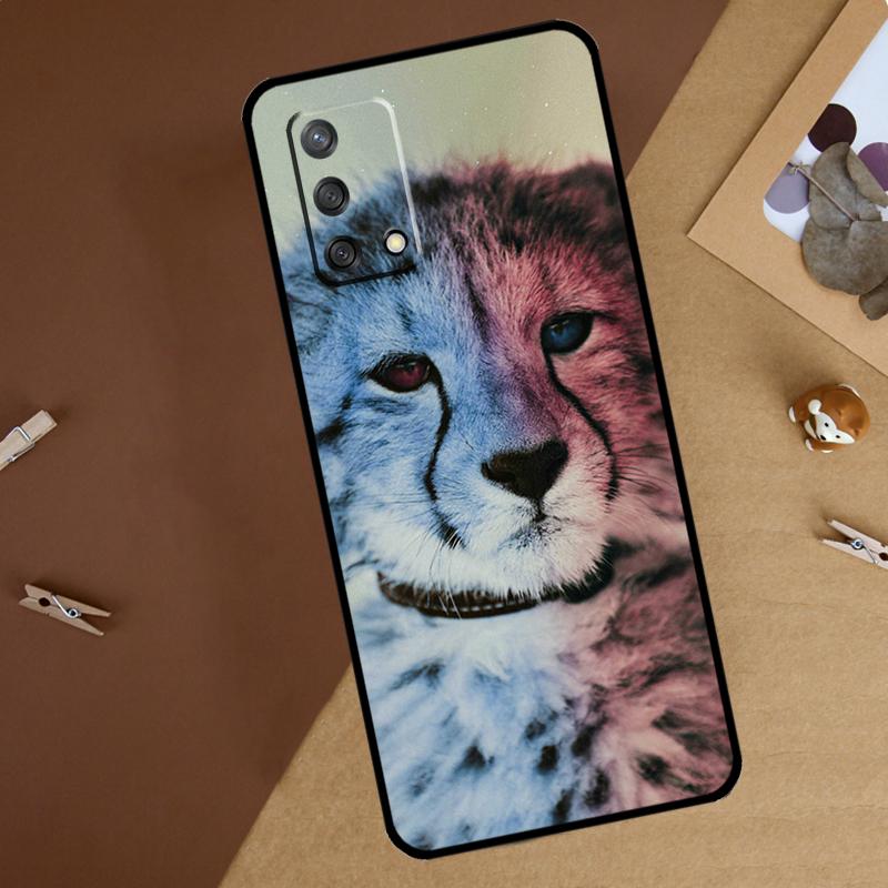 Cheetah Panther Snow Cheetah For Oppo A18 A38 A58 A78 A98 A40 A60 A80 A74 A94 A54 A16 A76 A96 A15 A57S A17 A77 Phone Case
