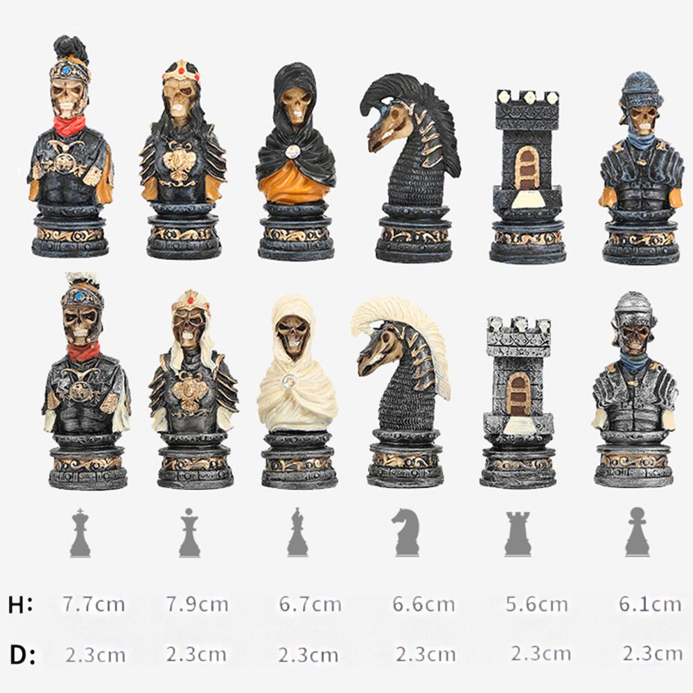 Luxury Chess With 3D Character Design, International Deluxe Chess Set For Chess Lovers And Collectors Puzzle Board Game Card Toy