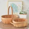 Cesto da picnic grande in vimini con manico Designs Accessorio per giardino Frutta Caramelle Vino e Raccolta Uova di Pasqua