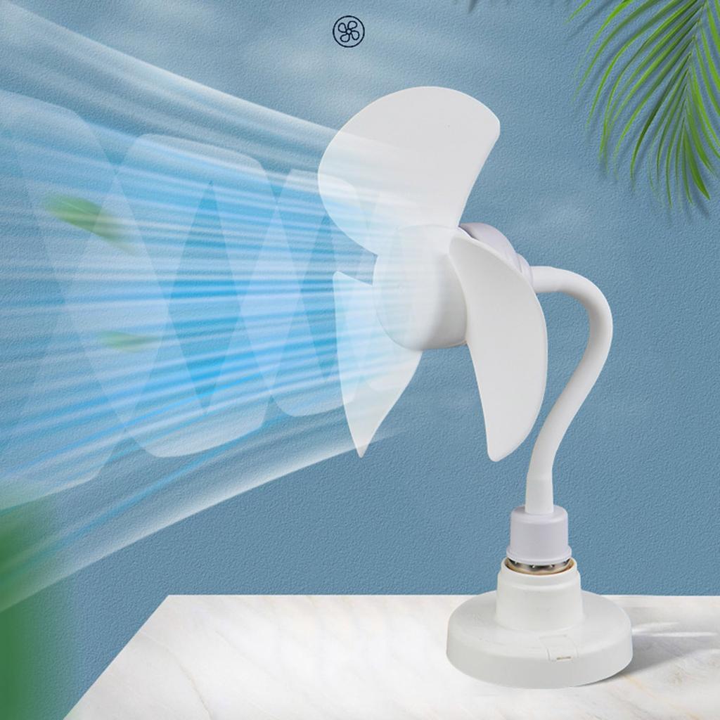 6inch Small Fan E27 Interfaces Cooling Fan Low Noise 10W Power Household Student Dormitory Fan for Bedroom Offices