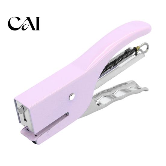 Heavy Duty Stapler for School Mini Handheld Stapler, with Ergonomic Curved Design, Macaron Supply Essentials Colored Compact Metal Daily Document
