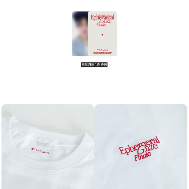 テミン Ephemeral Gaze Finale ロングTシャツ 2024~25 TAEMIN World Tour Ephemeral Gaze Finale Long Sleeve