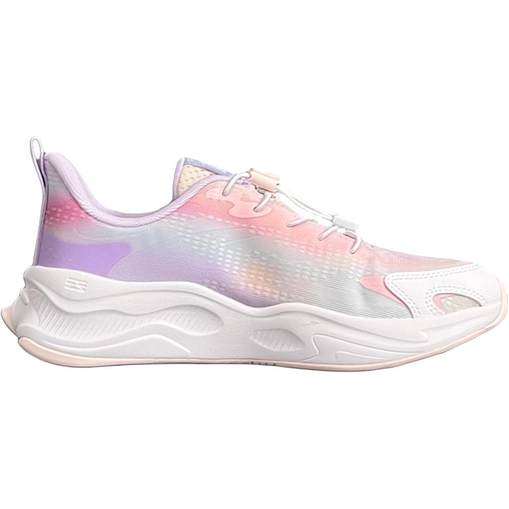 Li Ning Childrens Night Elf 5 Comfortable Versatile Shock Absorbing Breathable Low Top Casual Shoes Kids Sneaker Pink Purple YKCV138-4