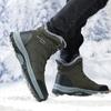 Zimowe męskie buty trekkingowe Wysokie, ciepłe, pluszowe buty outdoorowe