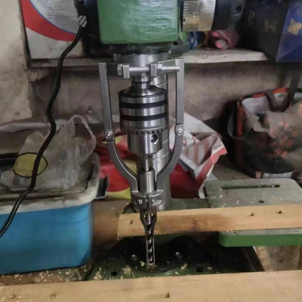 Adjustable Clamp Electric Drill Mounting Bracket Portable Drill Bit Adapter  Square Hole Drill Bits