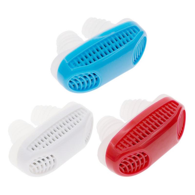 2 In 1 Anti Snoring Amp Air Purifier Relieve Nasal Congestion Snoring Device Ventilation Anti-snoring Anti Snore Sleep Nose Clip
