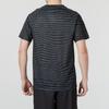 Under Armour Striped Breathable Printed Round Neck Short Sleeve Raglan T-Shirt Unisex Tops Black 24500510-001