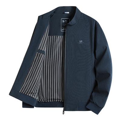 Giacche primaverili e autunnali da papà per uomini di mezza età e anziani, maglie primaverili casual con collo alto per nonni di mezza età