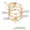 4pcs Multi-layer Butterfly  Anklet Fashion High-end Stackable Thin Chain Anklet Set