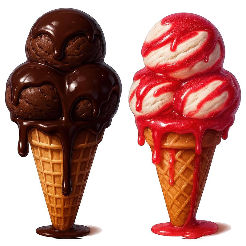 Adesivi Murali Decorativi Gelato Colorato Decorazione Cucina Sala da Pranzo Soggiorno Armadio Frigorifero Adesivi M1269