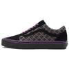 Old Skool Series Haunted Hotel Casual Low-Top Skate Shoes Unisex Sneaker Black Purple VN0A54F31N8