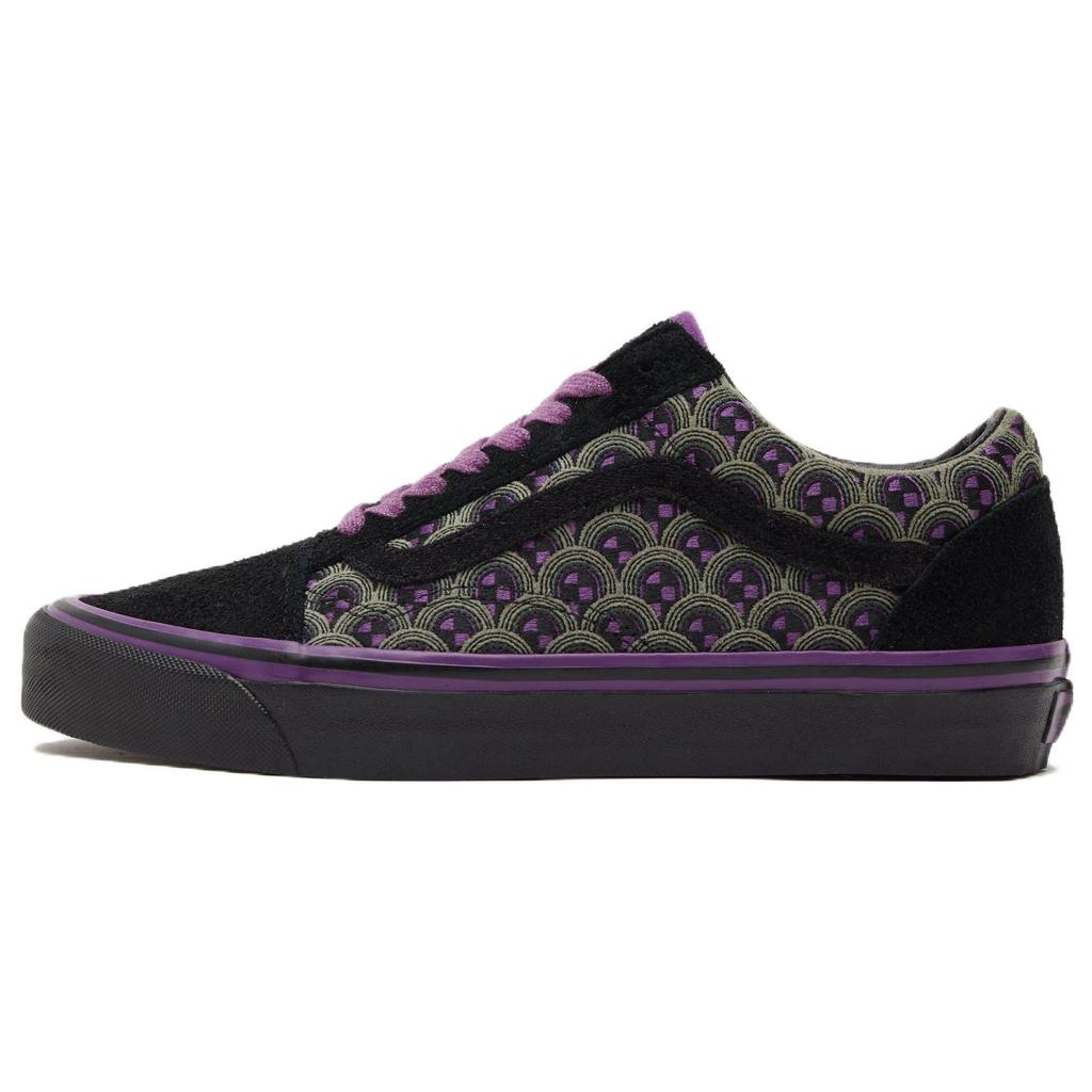 Vans Old Skool Series Haunted Hotel Casual Low-Top Skate Shoes Unisex Sneaker Black Purple VN0A54F31N8