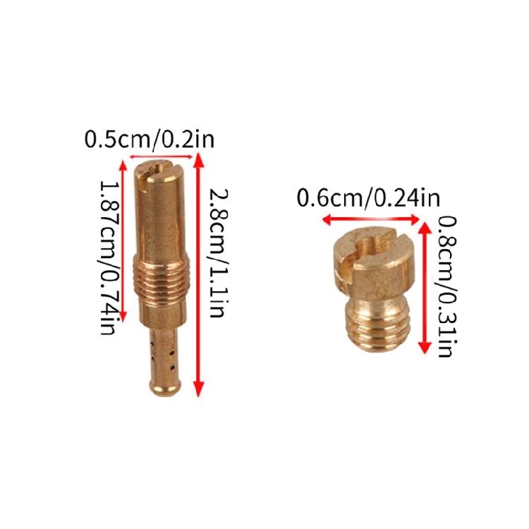 20 Pcs Carburetor Main Jets Kit Jets Kits Achieve Smooth & Powerful Performances