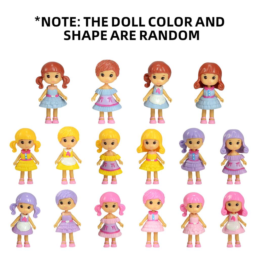 Children's house play toy set, realistic bedroom, bathroom, kitchen and study furniture, birthday gift