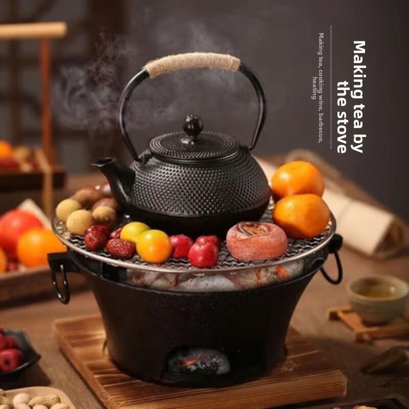 Cast Iron Charcoal Stove Stove for Simmering Tea Around The Stove Barbecue Stove Charcoal Grill for Simmering Tea Outdoor