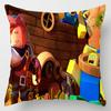 Game Roblox Cushion Pillow Hugging Pillow Case Roblox Anime Game Character Cartoon Printing Waist Pillow Cover Birthday Gifts