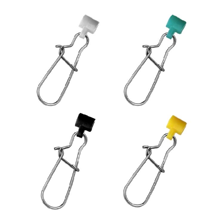 25PCS Stainless Steel Fishing Line Sinkers Lock Snaps Universals Fishing Float Connectors Fishing Clip Hanging Baits Pin