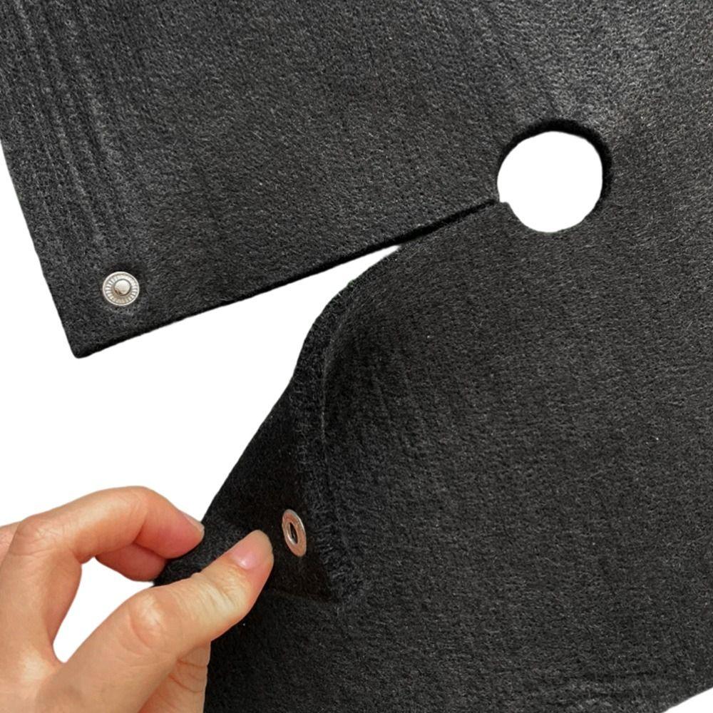 Black Color Welding Blanket 5mm Thick Heat Shield Mat Durable Fireproof Welding Mat Plumbing Work