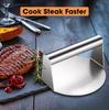 New Hamburger Meat Press 430 Stainless Steel Non-Stick Meat Burger Press Circular Square Burger Kitchen Tool Meat Press