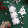 NEW Foam Christmas Hanging Balls Plastic Xmas Party Favors Xmas Tree Ornaments White Merry Christmas Decoration Christmas