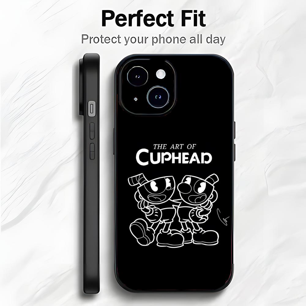 Cute American Cartoon C-Cuphead Phone Case Phone Case Soft Packaging Lightweight For iPhone17 16 15 14 13ProMax