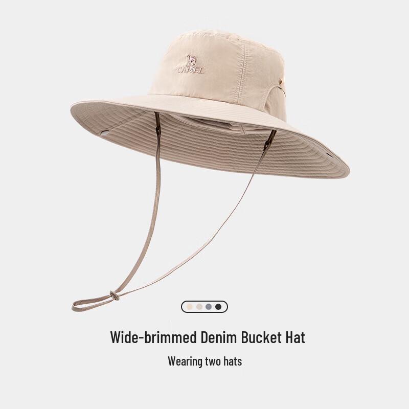 Camel Large Brim UV Protection Hiking Sun Hat