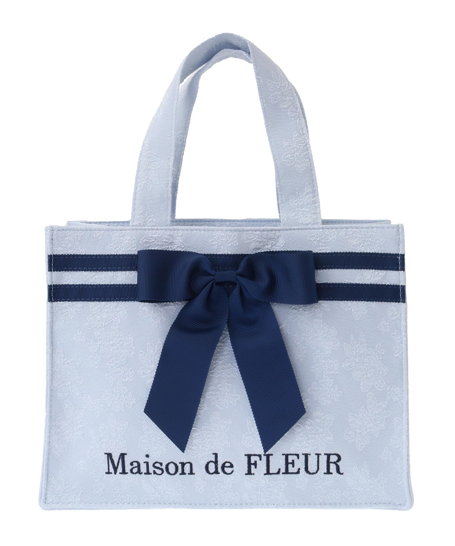 Maison de FLEUR Квадратная сумка-тоут Line Ribbon Jacquard, Светло-голубой, Размер F, 08000481500