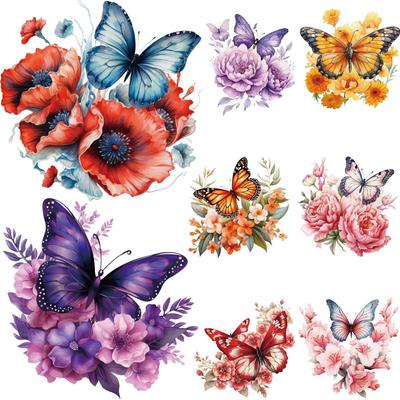 Aquarell Schmetterling Eisen auf Patch Tier T-Shirt Design Diy Kleidung Aufkleber Parches Ropa Wärme Transfer Aufkleber Patch